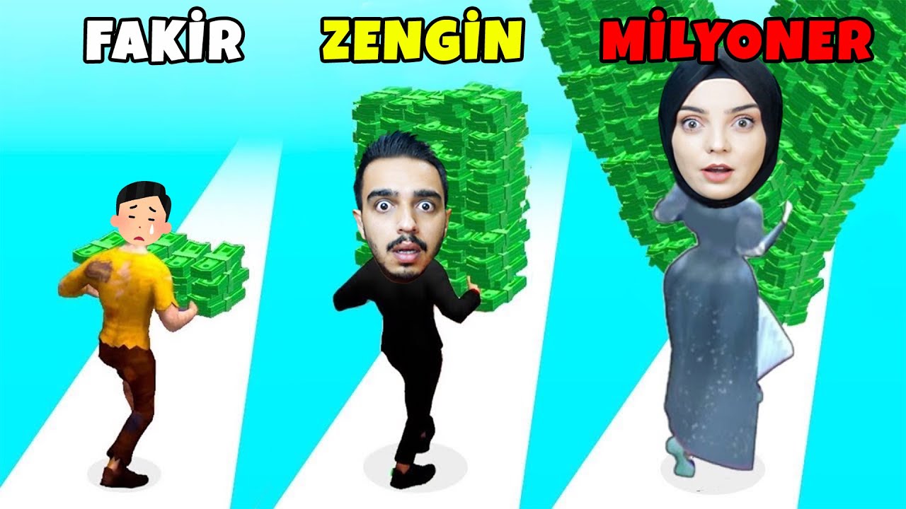 EN FAZLA PARAYI TOPLA VE EN ZENGİN OL !! 😱 Money Run 3D