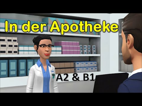 Deutsch lernen mit Dialogen | In der Apotheke  A2 & B1