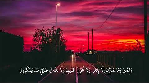 واصبر وما صبرك إلا بالله / سورة النحل "القارئ ياسر الدوسري