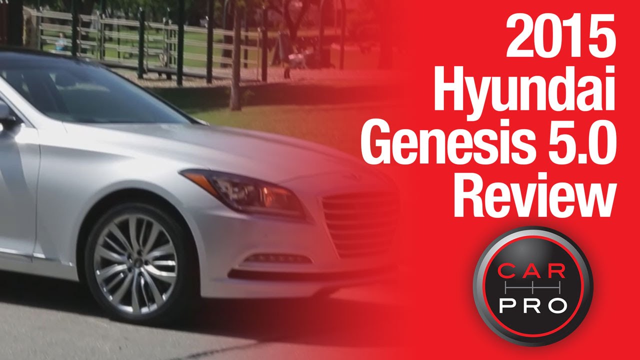 TEST DRIVE 2015 Hyundai Genesis 5.0 Review YouTube