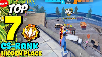 TOP 10 HIDDEN PLACES FOR CS RANK AFTER UPDATE | cs rank tips and tricks | without friends & gloowall
