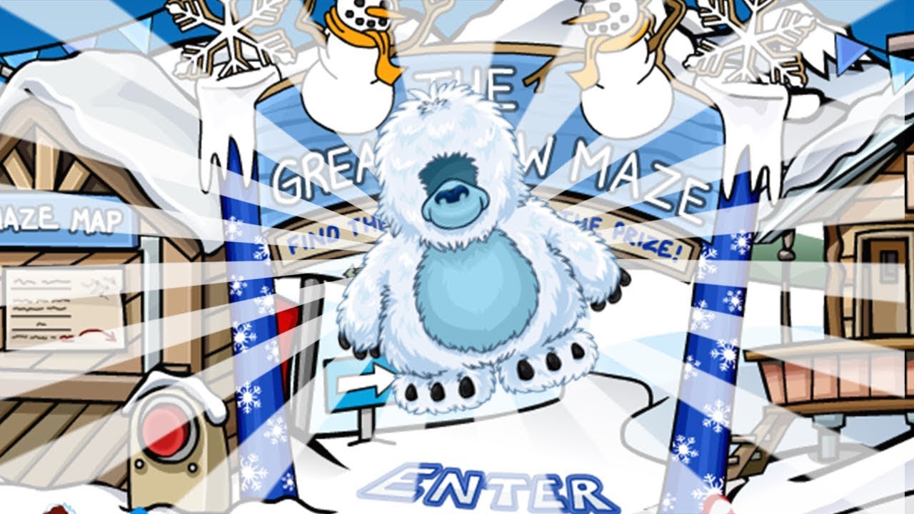 Club Penguin Rewritten The Great Snow Maze