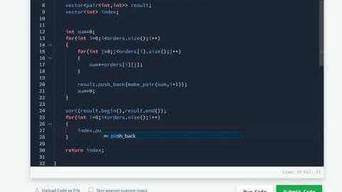 Jim and the Orders| Hackerrank Question Using Vector Pair(Easy Method)