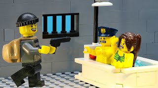 Lego Police Prison Break Ep. 68: Lucky Man  Lego Stop Motion Animation  Brick Rising