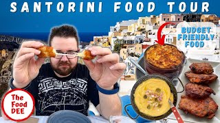 Great Eats For Cheap Santorini Greek Food Tour On A Budget 2022 (Part 1) |THE FOOD DEE TRAVEL