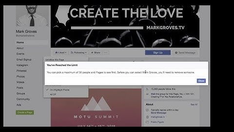 How to EDIT Facebook SEE FIRST settings for Newsfeed