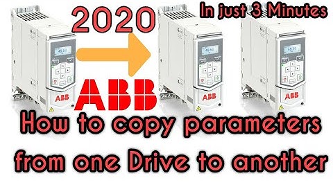 ABB Drive How to copy and download parameters form ABB drive acs560 in just 3 min. 2020 || Hindi