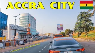 Accra Ghana is BEAUTIFUL!!Driving In the Suburbs of Cantonments to East Legon
