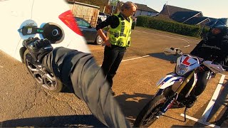 Supermoto Sunday #1 | POLICE & FUNNY MOMENTS