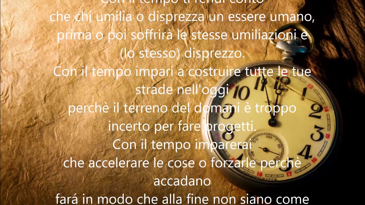 Con Il Tempo Impari Poesia Di V A Shoffstall Attribuita Erroneamente A J L Borges Youtube