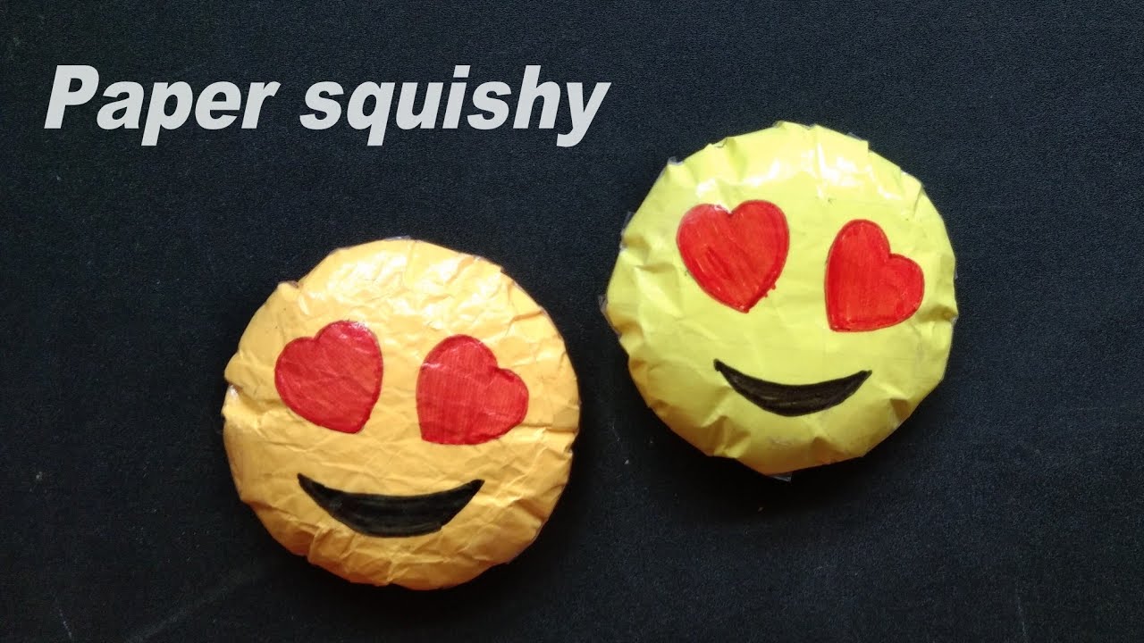 Cara Membuat Squishy Kertas Emoji Diy Emoji Paper Squishy YouTube