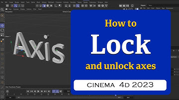 How to Lock/Unlock an axis in Cinema 4D 2023  @MaxonVFX