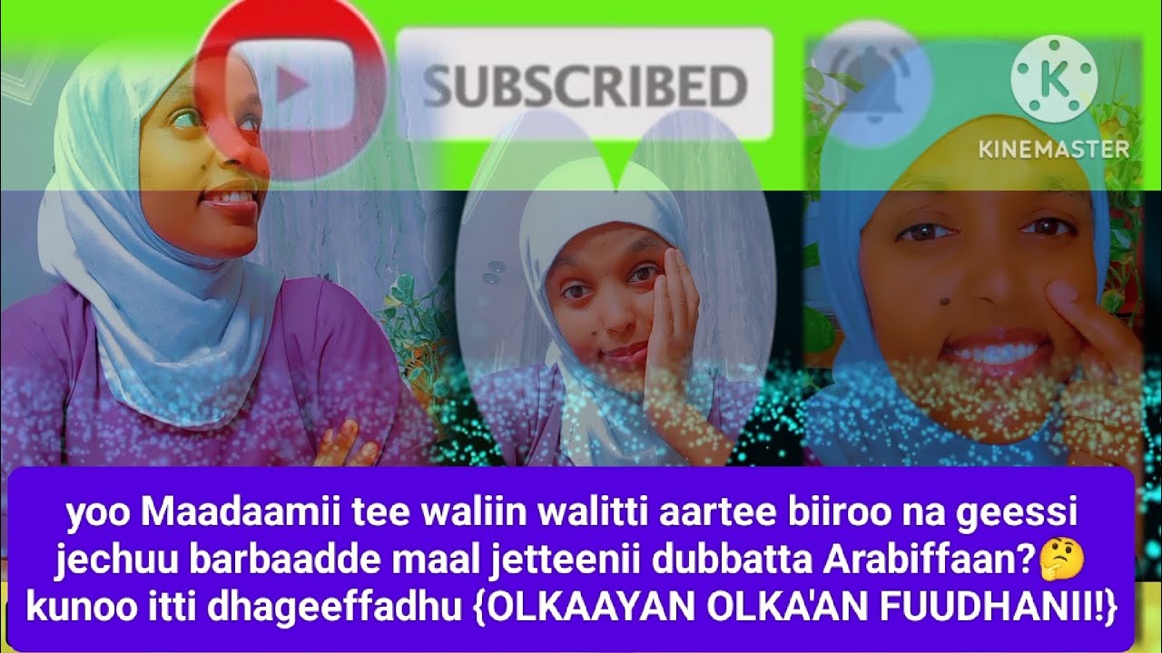 Afaan Arabaa gara Afaan Oromoo,Kaddaama Haarawaaf!