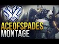 Best Of &quot;AceOFSpades&quot; NA LADDER TANK GOD - Overwatch Montage