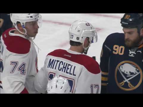 Mitchell takes Ristolainen shot off side of the face