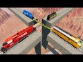 Amazing Train's Tug of War Crashes - Beamng.Drive Accidents - Dancing Cars
