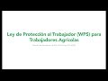 Ley de Protección al Trabajador (WPS) para Trabajadores Agrícolas