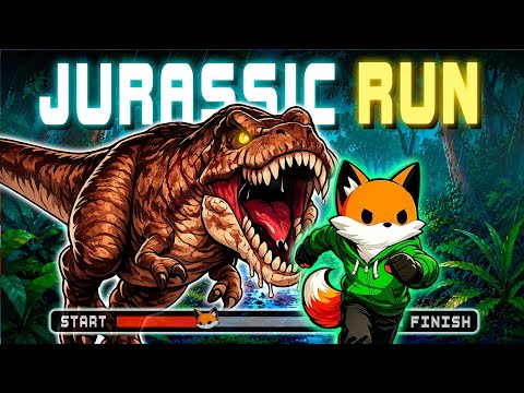 POV Dinossaur ESCAPE 🦖🔥 4K Sunny's Immersive Warm Up 🦊🦕 Viral Party CHALLENGE