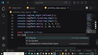 08 Boolean & Other Primitive Datatype