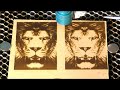 100w CO2 Laser photo engraving Test episode 3