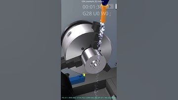 G94 in CNC | What is G94 in Fanuc | #simulator​​​ #cnc​​#boringOperations​​ #shorts #short
