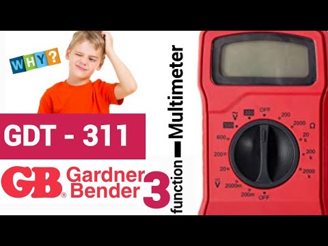 GARDNER BENDER GDT-311 CHEAP-O Multimeter Review & Teardown!