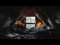 Bed Breakfast ☕ Snowy Morning [ASMR] Cozy Cabin Ambience ❄️️ Winter Day with Little Bunny friend 🐰