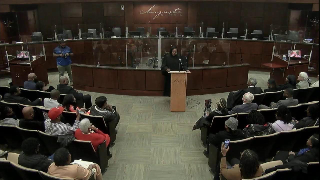 Augusta GA - Swearing in Ceremony for Ashanti Lilley Pounds - YouTube