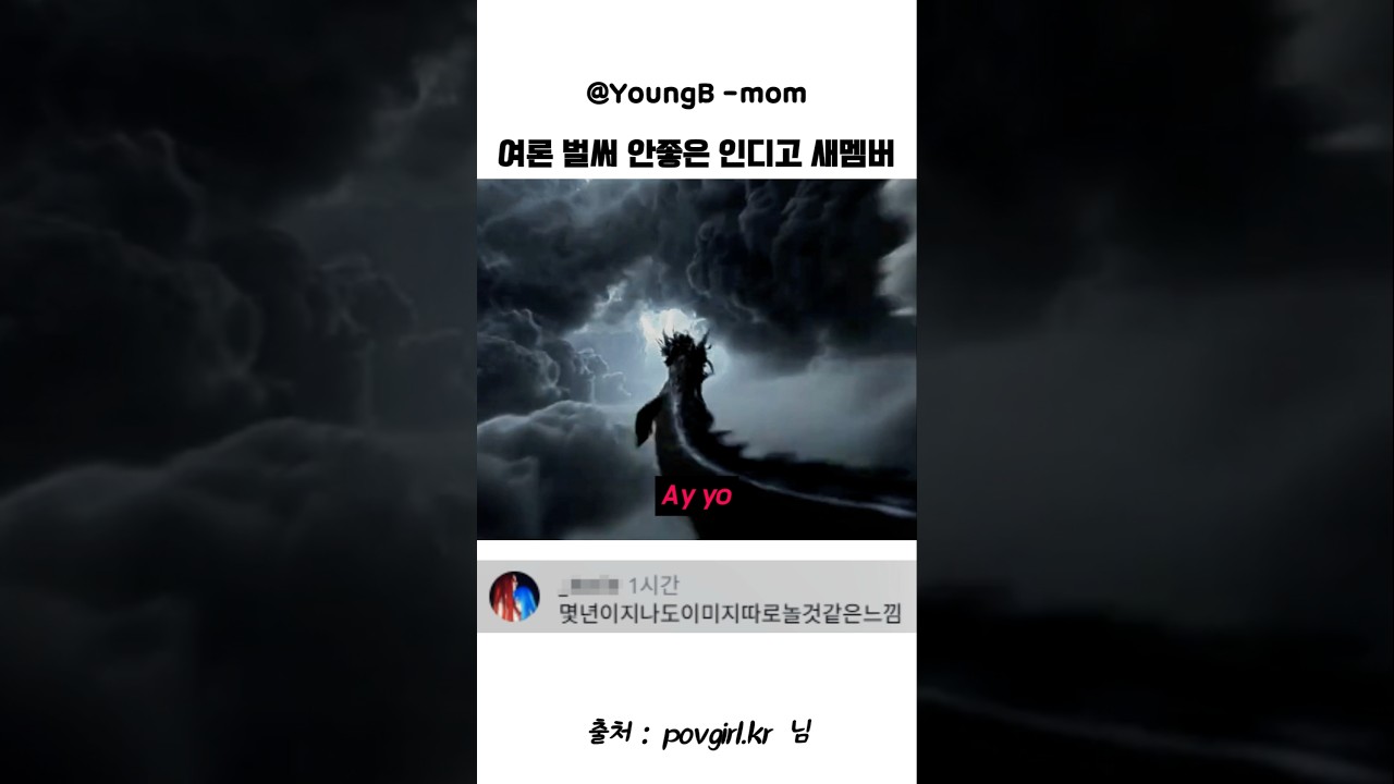 벌써부터 민심이 심상치않은 인디고 새 멤버
