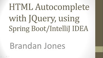 Add a simple JQuery Autocomplete to HTML with Thymeleaf