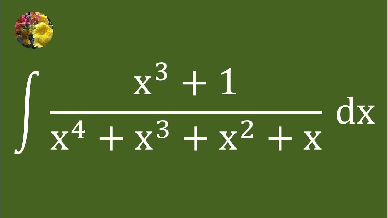 Evaluating the indefinite integral using basic techniques (Mis-239 ...