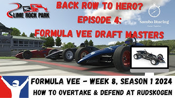 iRacing Top Split Last To First Challenge - Formula Vee - Lime Rock - Guide To Overtake & Defend