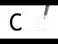 How to write the english letter C?