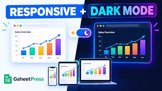 GsheetPress Charts : Responsive Embeds & Dark Mode Charts