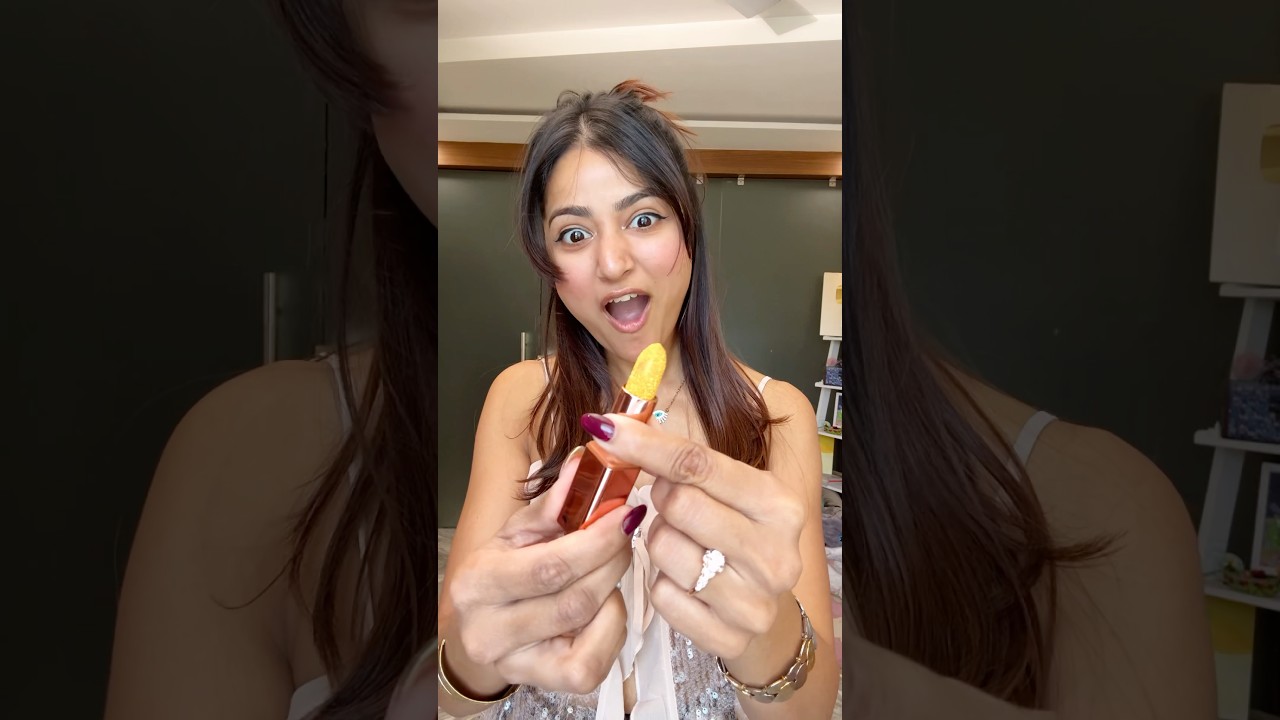 Trying Viral Gold Lipstick of Dubai 😍