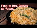 Fideos de Arroz Salteados con Verduras