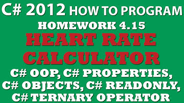 C# Programming Challenge 4.15: Target Heart Rate Calculator (C# OOP, C# Properties, C# objects)