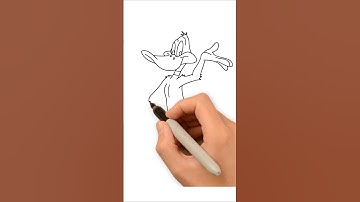 Come disegnare Daffy Duck | Disegno per Bambini