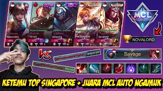 INILAH REAKSI TOP SINGAPORE MELAWAN ALDOUS MARKOCOP - Mobile legends