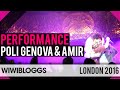 Amir and Poli Genova "If Love Was A Crime" LIVE at London Eurovision Party 2016| wiwibloggs