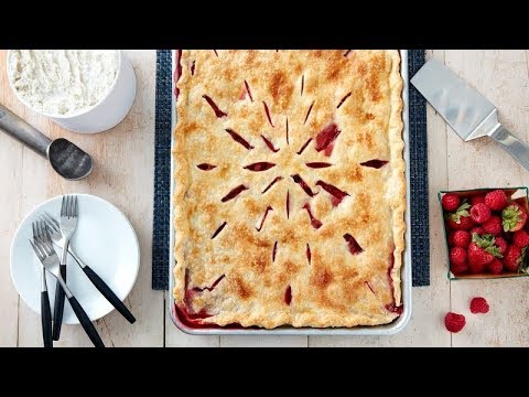 Double Berry Slab Pie