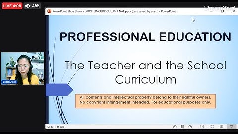PROFESSIONAL EDUCATION LET 2023 THE TEACHER AND THE CURRICULUM LET REVIEW DRILLS