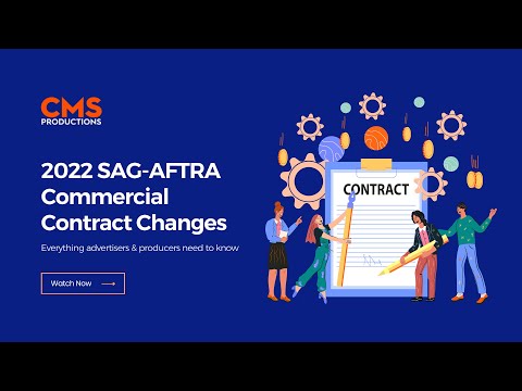 2022 SAG-AFTRA Commercials Contract Changes