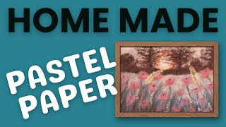 Homemade Pastel Paper flower meadow