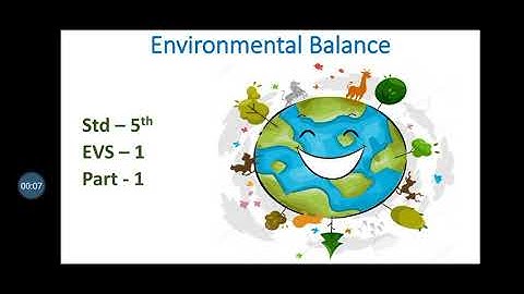Std - 5th EVS-1 chp .4 Environmental Balance.  Part - 1