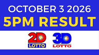 Details Lotto Result Today 5PM October 3 2026 | Swertres EZ2 PCSO News