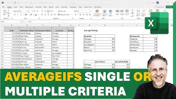 AVERAGEIFS Function Excel | Single or Multiple Criteria | AVERAGEIFS Between Two Dates