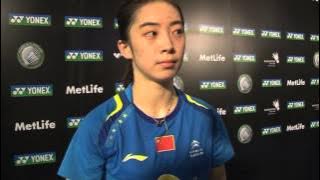 Yonex All England 2014 post match Quarter finals interview with Wang Shixian