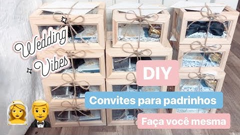 DIY: Convites para Padrinhos de casamento  | Diário da Noiva 1 💙