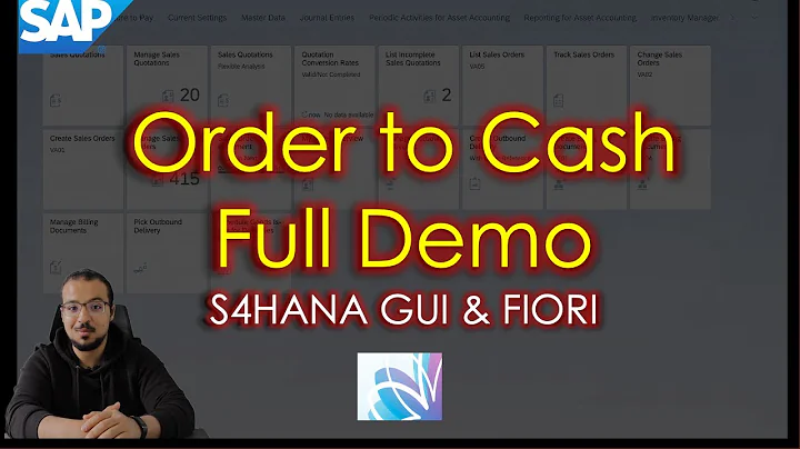 Order to Cash (O2C) Overview: SAP S4HANA Full Demo (GUI / FIORI)